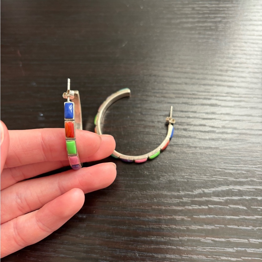 Colorful Hoop Earrings